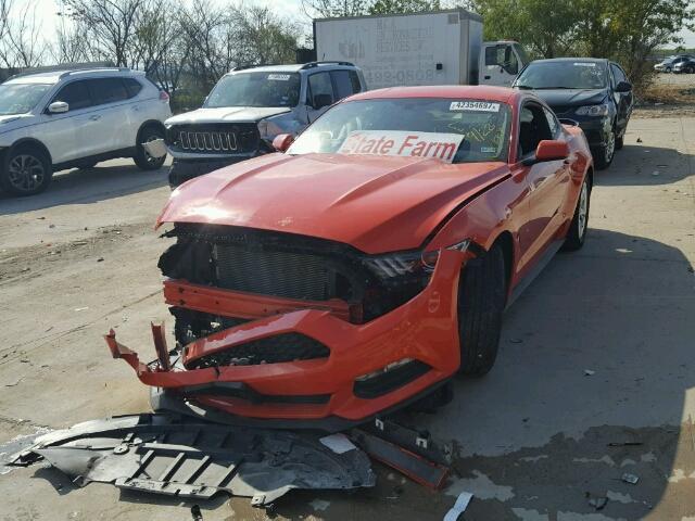 1FA6P8AM2F5361768 - 2015 FORD MUSTANG ORANGE photo 2