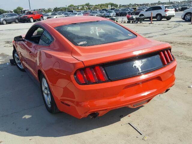 1FA6P8AM2F5361768 - 2015 FORD MUSTANG ORANGE photo 3