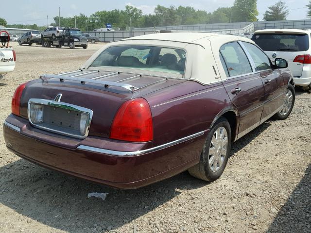 1LNHM83V27Y603228 - 2007 LINCOLN TOWN CAR D BURGUNDY photo 4