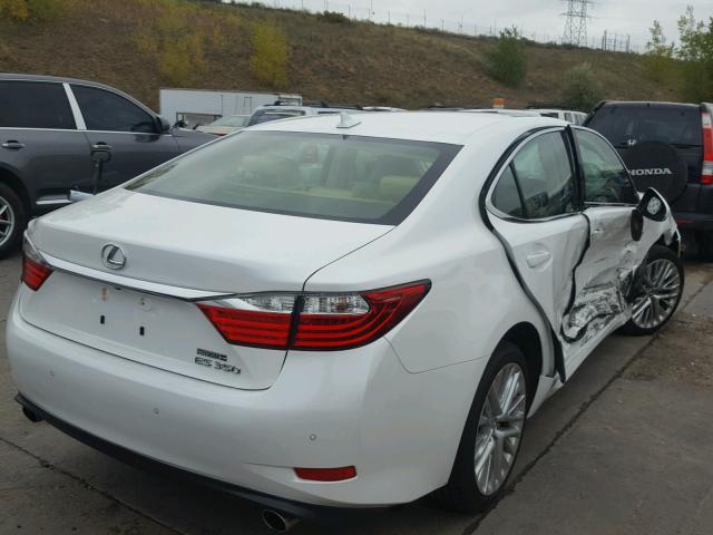 JTHBK1GG7E2141346 - 2014 LEXUS ES 350 WHITE photo 4