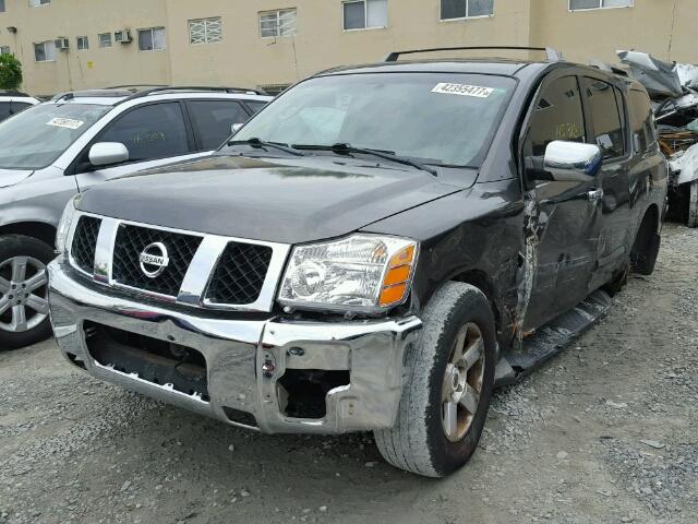 5N1BA08A37N707654 - 2007 NISSAN ARMADA SE GRAY photo 2