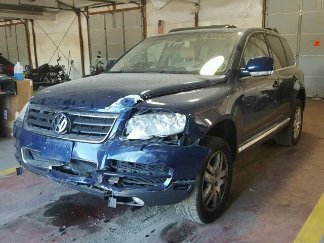 WVGEM77L04D039569 - 2004 VOLKSWAGEN TOUAREG 4. BLUE photo 2