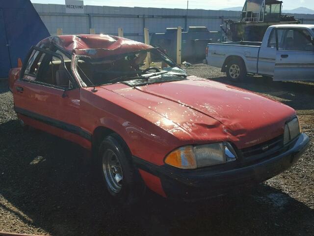 1FABP40A1HF105908 - 1987 FORD MUSTANG LX RED photo 1