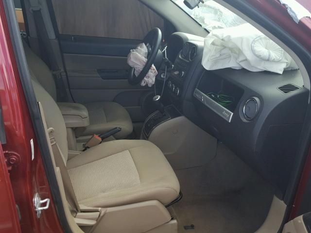 1C4NJDBB2ED727360 - 2014 JEEP COMPASS SP RED photo 5