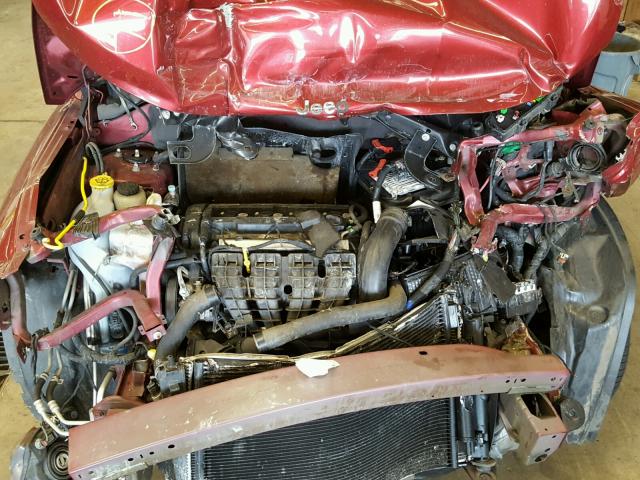 1C4NJDBB2ED727360 - 2014 JEEP COMPASS SP RED photo 7