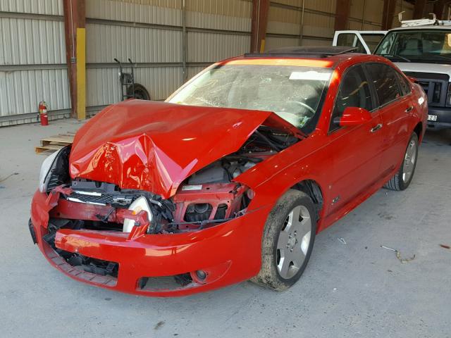 2G1WD57C991144538 - 2009 CHEVROLET IMPALA SS RED photo 2