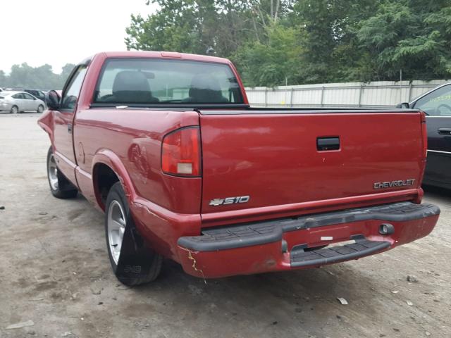 1GCCS1448WK218596 - 1998 CHEVROLET S TRUCK S1 RED photo 3