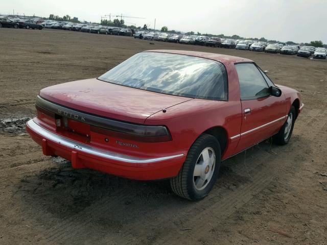 1G4EC13C0LB900653 - 1990 BUICK REATTA RED photo 4