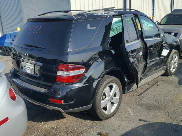 4JGBB5GB9BA674325 - 2011 MERCEDES-BENZ ML 350 BLACK photo 4