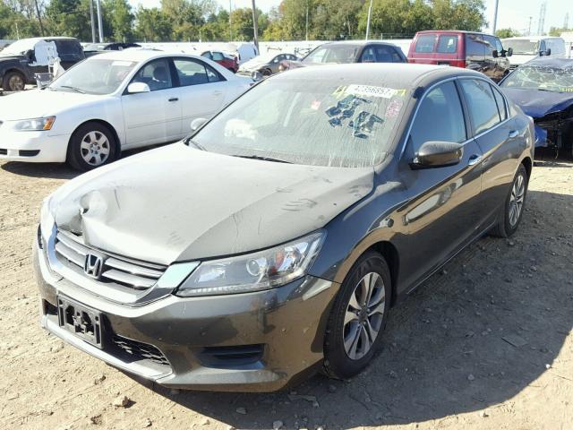 1HGCR2F33DA207225 - 2013 HONDA ACCORD LX GREEN photo 2