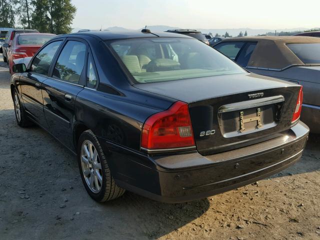 YV1TS592X51406145 - 2005 VOLVO S80 2.5T BLACK photo 3