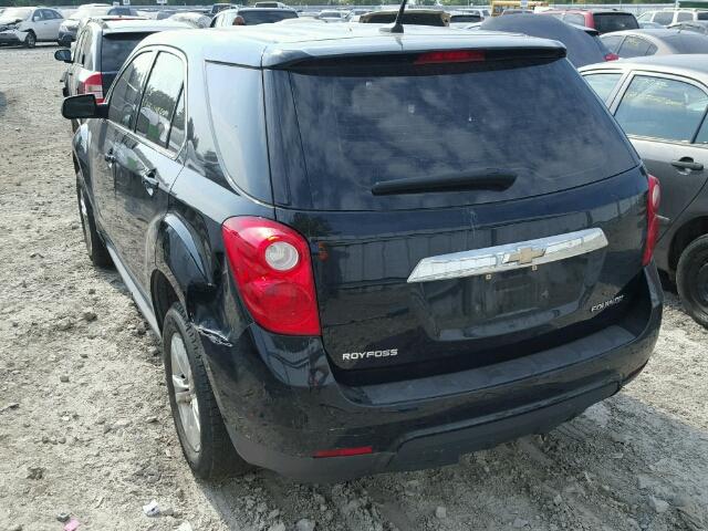 2CNALBEC7B6225564 - 2011 CHEVROLET EQUINOX LS BLACK photo 3