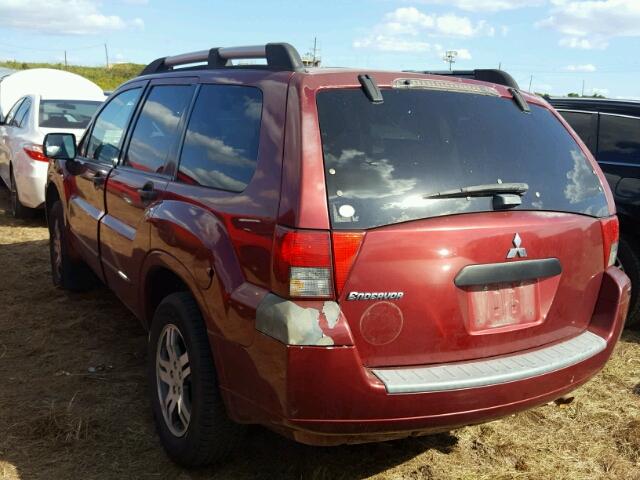 4A4MM21S36E041812 - 2006 MITSUBISHI ENDEAVOR L MAROON photo 3