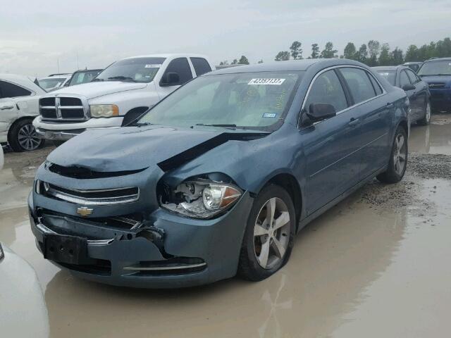 1G1ZG57B69F112344 - 2009 CHEVROLET MALIBU LS GREEN photo 2