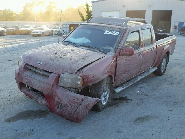 1N6ED29X03C437289 - 2003 NISSAN FRONTIER C RED photo 2