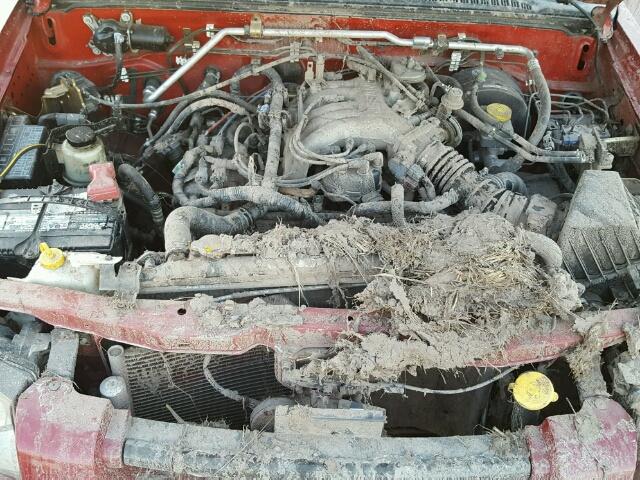 1N6ED29X03C437289 - 2003 NISSAN FRONTIER C RED photo 7