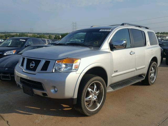 5N1AA08C98N613843 - 2008 NISSAN ARMADA SE GRAY photo 2