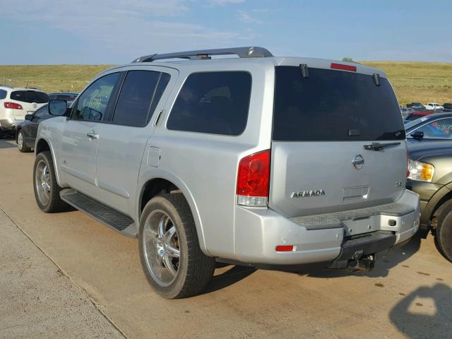 5N1AA08C98N613843 - 2008 NISSAN ARMADA SE GRAY photo 3