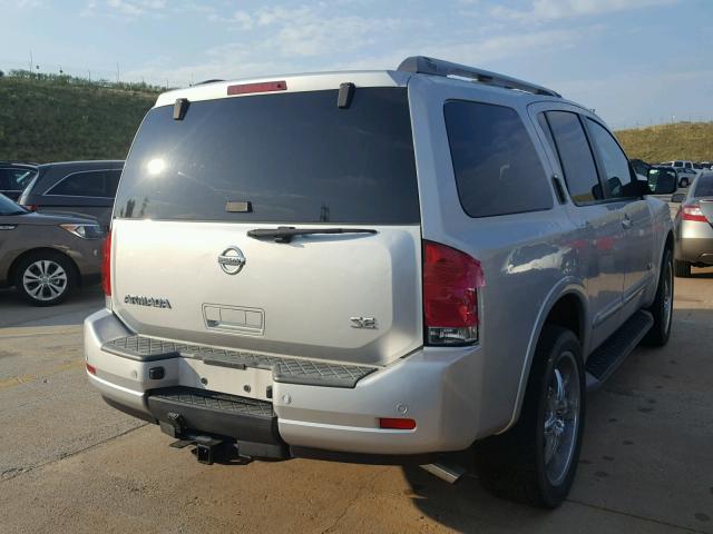 5N1AA08C98N613843 - 2008 NISSAN ARMADA SE GRAY photo 4