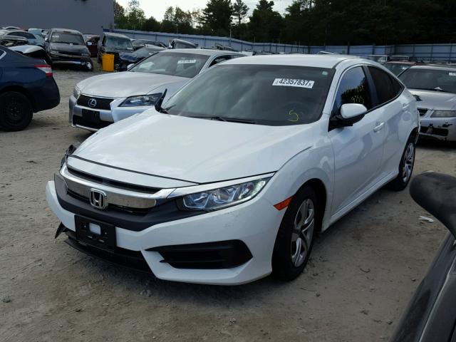 2HGFC2F51HH539879 - 2017 HONDA CIVIC LX WHITE photo 2