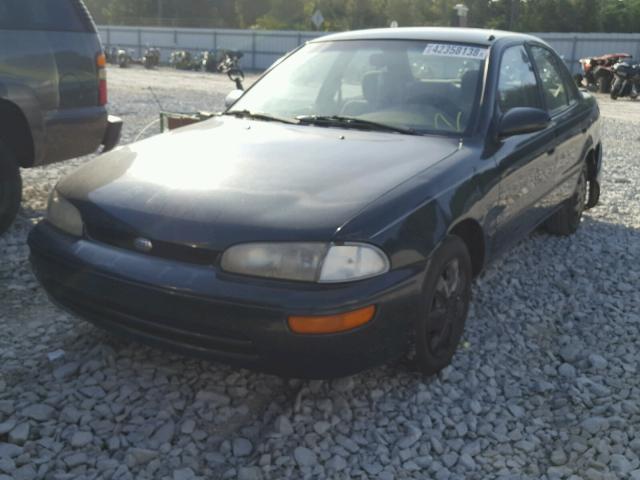 1Y1SK5263VZ402353 - 1997 GEO PRIZM BASE მწვანე ფოტო 2