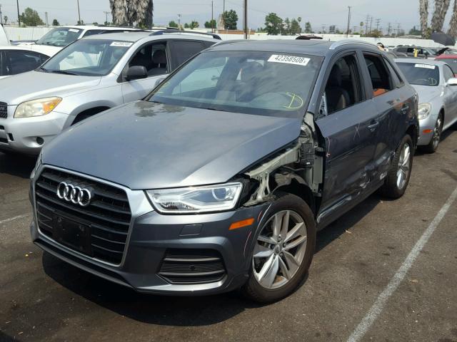 WA1BCCFS2HR011724 - 2017 AUDI Q3 PREMIUM GRAY photo 2