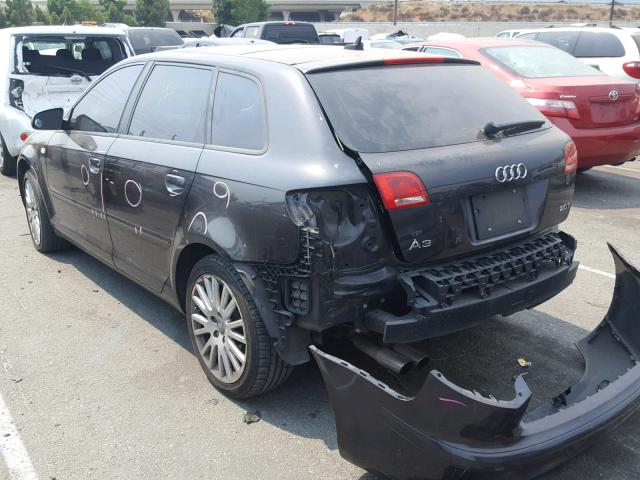 WAUNF78P47A173570 - 2007 AUDI A3 2.0 PRE GRAY photo 3