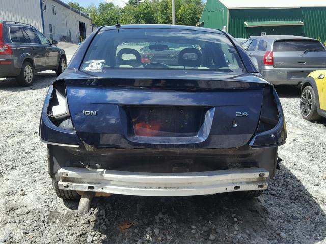 1G8AL55BX7Z188013 - 2007 SATURN ION LEVEL BLUE photo 9
