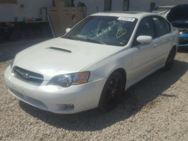 4S3BL676656206439 - 2005 SUBARU LEGACY GT WHITE photo 2