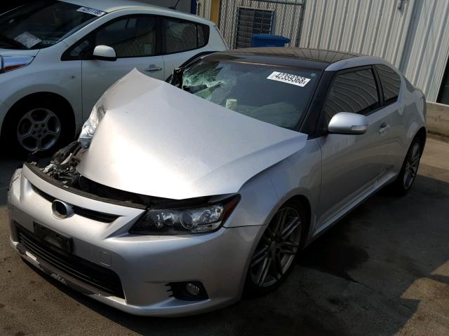 JTKJF5C71C3040706 - 2012 TOYOTA SCION TC 银色 照片 2