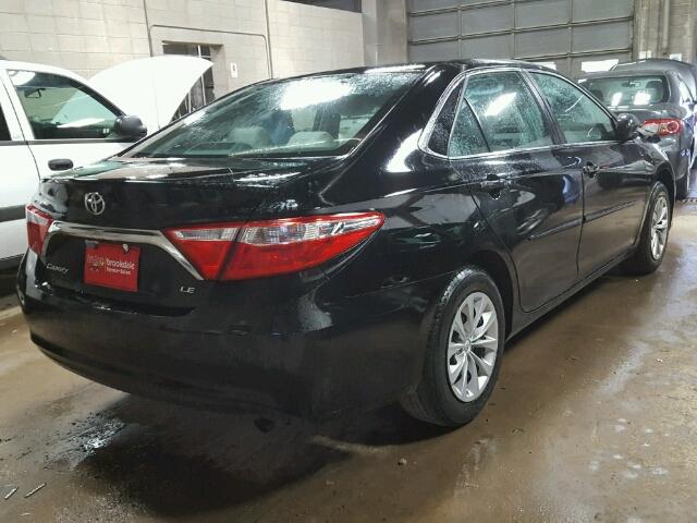 4T4BF1FK0GR523688 - 2016 TOYOTA CAMRY LE BLACK photo 4