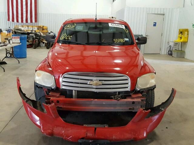 3GNBAADB2AS557887 - 2010 CHEVROLET HHR LS RED photo 9
