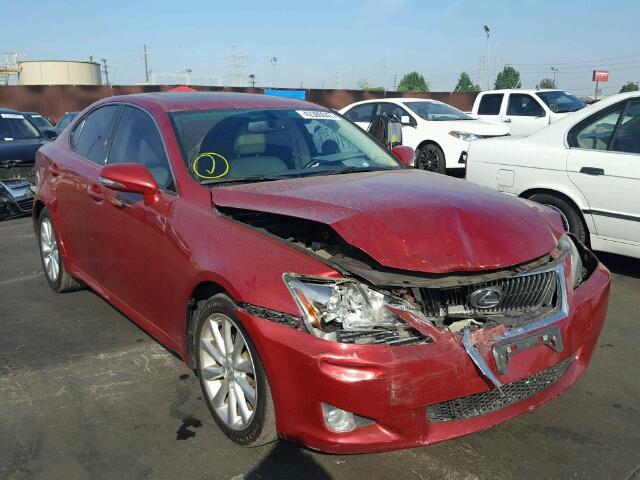 JTHBF5C21A5124685 - 2010 LEXUS IS RED photo 1