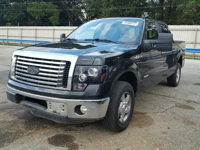 1FTFW1CT0BFA58551 - 2011 FORD F150 SUPER BLACK photo 2