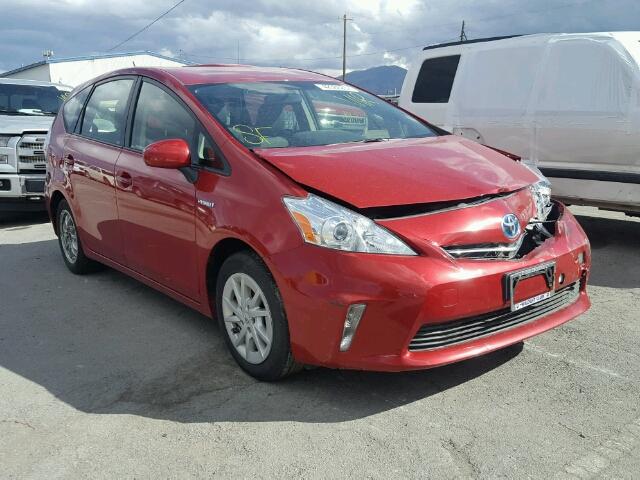 JTDZN3EU7C3167402 - 2012 TOYOTA PRIUS V RED photo 1