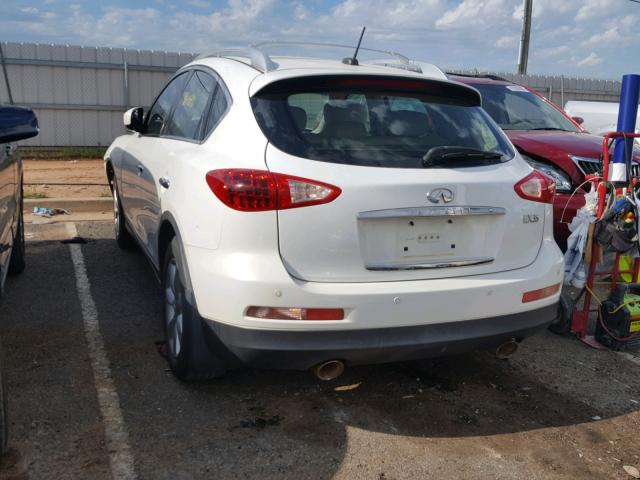 JNKAJ09F28M360849 - 2008 INFINITI EX35 BASE WHITE photo 3
