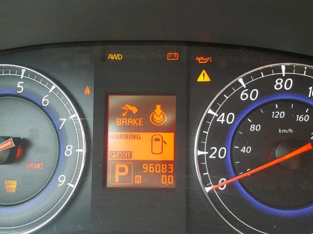 JNKAJ09F28M360849 - 2008 INFINITI EX35 BASE WHITE photo 8