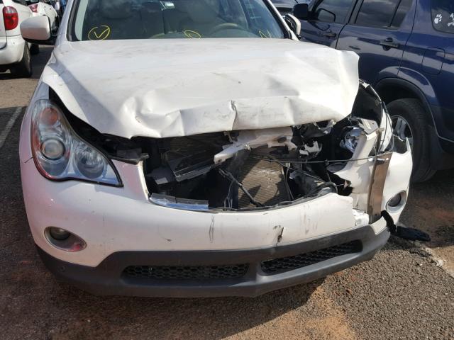 JNKAJ09F28M360849 - 2008 INFINITI EX35 BASE WHITE photo 9