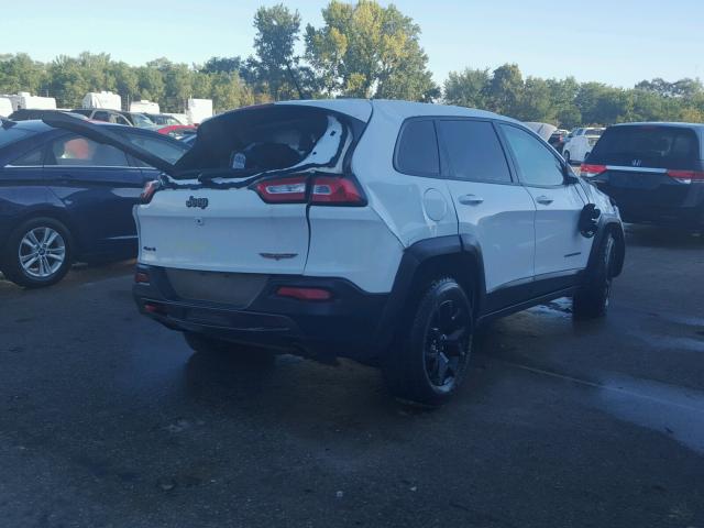 1C4PJMBS3FW521060 - 2015 JEEP CHEROKEE WHITE photo 4