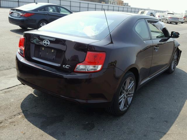 JTKJF5C72B3010290 - 2011 TOYOTA SCION TC 紫色 照片 4