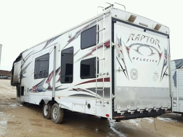 4YDF300269R800827 - 2009 KEYSTONE RAPTOR WHITE photo 3