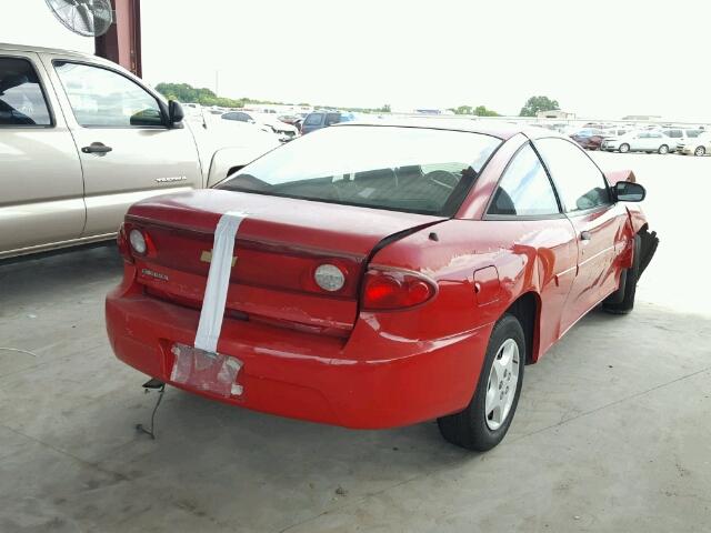 1G1JC12F247268055 - 2004 CHEVROLET CAVALIER RED photo 4