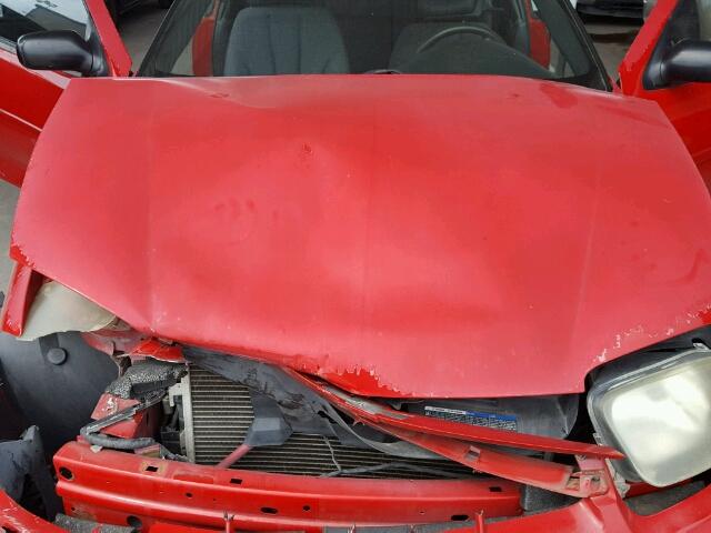 1G1JC12F247268055 - 2004 CHEVROLET CAVALIER RED photo 7