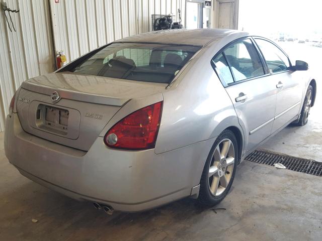 1N4BA41E24C897968 - 2004 NISSAN MAXIMA SE SILVER photo 4