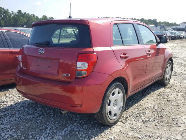 JTKKU4B47AJ051164 - 2010 TOYOTA SCION XD RED photo 4