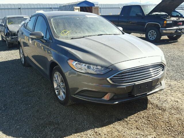 3FA6P0H71HR295070 - 2017 FORD FUSION GRAY photo 1