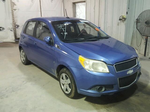 KL1TD66EX9B333581 - 2009 CHEVROLET AVEO LS BLUE photo 1