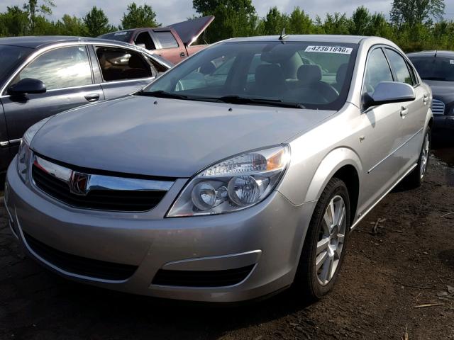 1G8ZS57N98F287275 - 2008 SATURN AURA XE SILVER photo 2