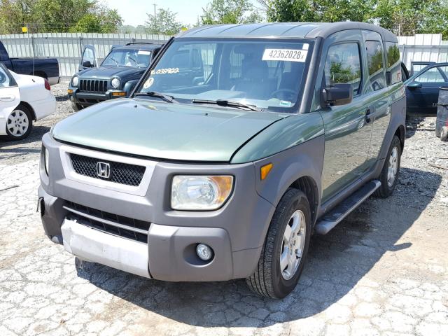 5J6YH28583L038922 - 2003 HONDA ELEMENT EX GREEN photo 2