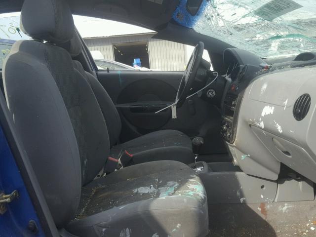 KL1TD52635B478237 - 2005 CHEVROLET AVEO BASE ლურჯი ფოტო 5